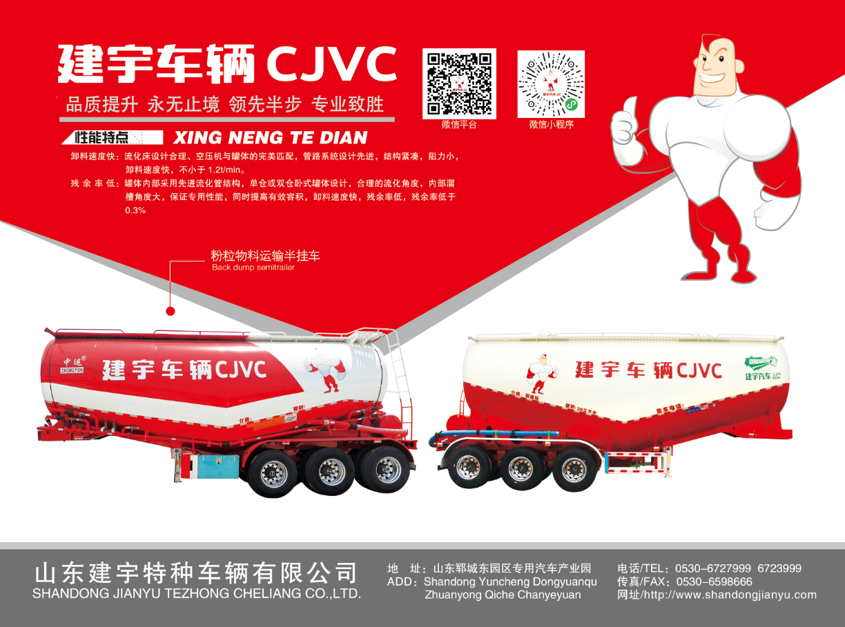 山東建宇特種車(chē)輛有限公司建宇牌最新公告
